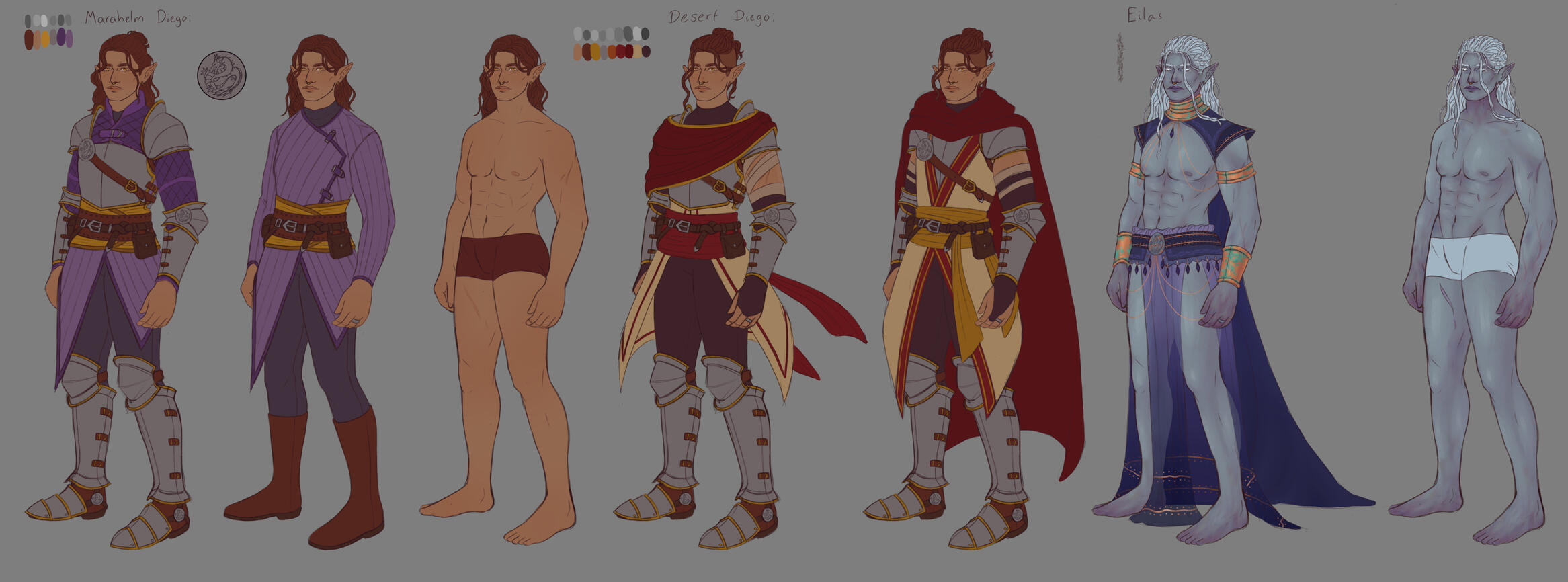 Original character lineup (Sir Diego of Marahelm), 2023