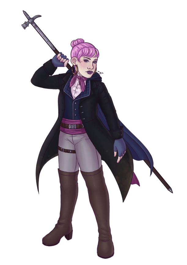 Character design based off written description, 2023