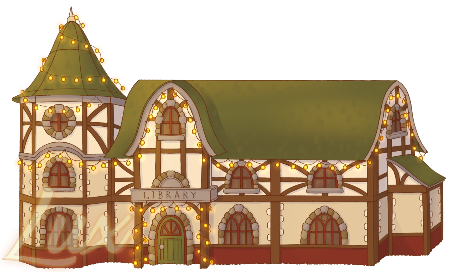 Library exterior LUX, 2024